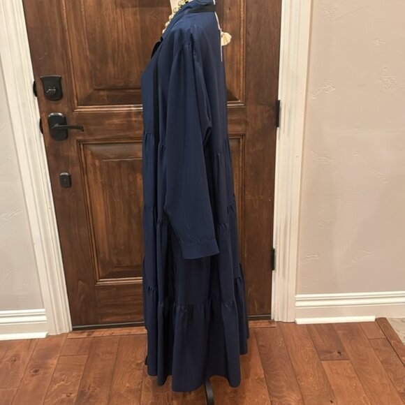 Johnny Was Tiered Wanderer Sapphire Dress(Slip) - Picture 4 of 8